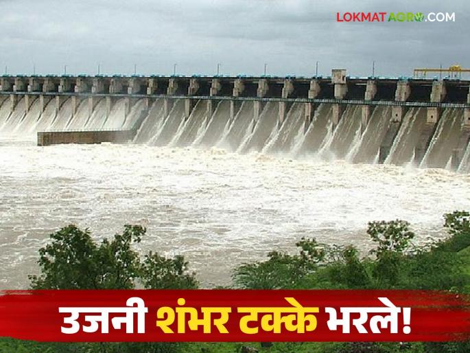 Like last year, this year too, Ujjain was 100 percent full in the first week of August; worries about summer are over | गतवर्षीप्रमाणे यंदाही उजनी ऑगस्टच्या पहिल्या आठवड्यातच १०० टक्के भरले; उन्हाळ्याची चिंता मिटली
