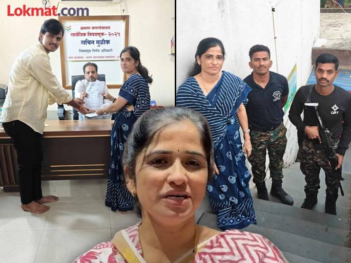 Signature Game in Angar nagarpanchayat Election Ujwala Thite Nomination Rejected Due to Missing Signature | अनगरात 'सही'चा खेळ! अर्ज बाद होताच उज्ज्वला थिटेंचा आरोप, 'मुलगा सोबत असूनही सही राहिलीच कशी? Signature Game in Angar nagarpanchayat Election Ujwala Thite Nomination Rejected Due to Missing Signature | अनगरात 'सही'चा खेळ! अर्ज बाद होताच उज्ज्वला थिटेंचा आरोप, 'मुलगा सोबत असूनही सही राहिलीच कशी?