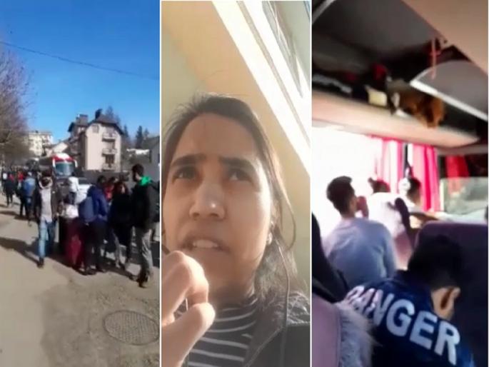 Russia Ukrain war: 200 students had to travel by bus for three days, but could not return home in India | 'कीव्हमध्ये पोहचलो अन् विमानतळावर हल्ला झाला', २०० विद्यार्थ्यांनी ३ दिवस काढले बस प्रवासात Russia Ukrain war: 200 students had to travel by bus for three days, but could not return home in India | 'कीव्हमध्ये पोहचलो अन् विमानतळावर हल्ला झाला', २०० विद्यार्थ्यांनी ३ दिवस काढले बस प्रवासात