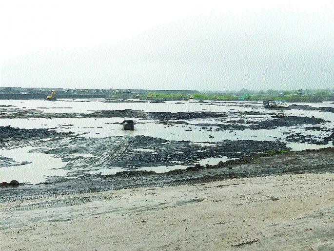 The flow of the Ule River has been changed, the key to the development and development of airport development | उलवे नदीचा प्रवाह बदलण्यात आले यश, विमानतळ विकासपूर्व कामाचा महत्त्वाचा टप्पा पूर्ण