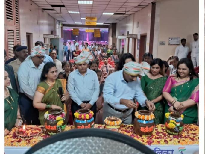 welcome to amrit kalash in ulhasnagar municipal corporation | उल्हासनगर महापालिकेत अमृत कलशाचे स्वागत welcome to amrit kalash in ulhasnagar municipal corporation | उल्हासनगर महापालिकेत अमृत कलशाचे स्वागत