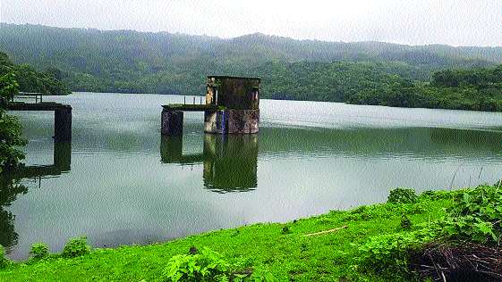 Wall collapsed of umate Dam | उमटे धरणातील भिंतीची पडझड Wall collapsed of umate Dam | उमटे धरणातील भिंतीची पडझड