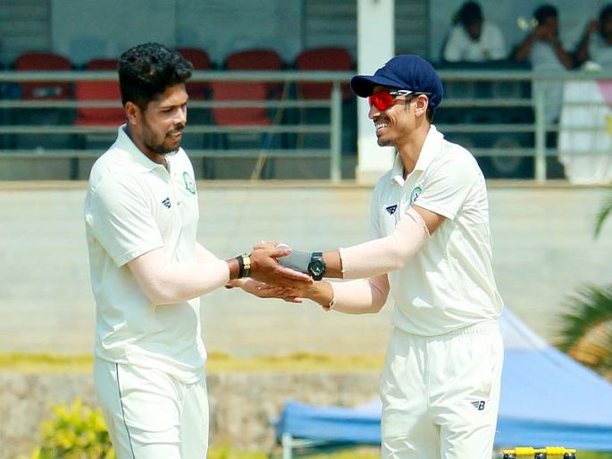 Defending champions Vidarbha are through to the final , Umesh Yadav takes 12 wickets in the match | रणजी करंडक : गतविजेत्या विदर्भ संघाची अंतिम फेरीत धडक, उमेश यादवचा प्रभावी मारा