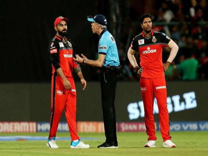 Umpire Nigel Llong in hot water for 'door kick' moment during RCB-SRH match | IPL 2019 : कोहलीवरील राग दरवाजावर काढला, पंचांनीच नियमांची 'सीमा' ओलांडली