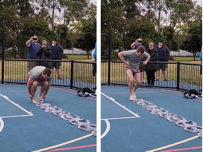 Guinees World Record : Guinness world record for wearing 10 underwear in 13.3 seconds | तरुणाचा विचित्र पराक्रम; 13.3 सेकंदात 10 अंडरवेअर घालून केला गिनीस वर्ल्ड रेकॉर्ड Guinees World Record : Guinness world record for wearing 10 underwear in 13.3 seconds | तरुणाचा विचित्र पराक्रम; 13.3 सेकंदात 10 अंडरवेअर घालून केला गिनीस वर्ल्ड रेकॉर्ड