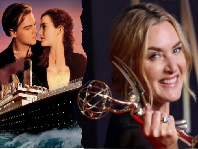 Titanic Actress Kate Winslet Then And Now She Took Emmy Awards 2021 For Outstanding Actress | Emmy awards : ‘टायटॅनिक’ची ‘रोझ’ आठवते ना? 24 वर्षानंतर दिसते अशी Titanic Actress Kate Winslet Then And Now She Took Emmy Awards 2021 For Outstanding Actress | Emmy awards : ‘टायटॅनिक’ची ‘रोझ’ आठवते ना? 24 वर्षानंतर दिसते अशी