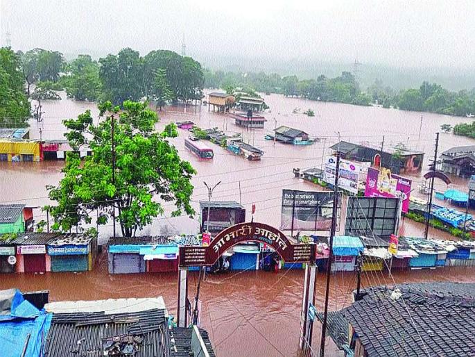 Four major rivers level out | चार प्रमुख नद्या पातळी बाहेर, पाली, जांभूळपाडा पूल पाण्याखाली Four major rivers level out | चार प्रमुख नद्या पातळी बाहेर, पाली, जांभूळपाडा पूल पाण्याखाली