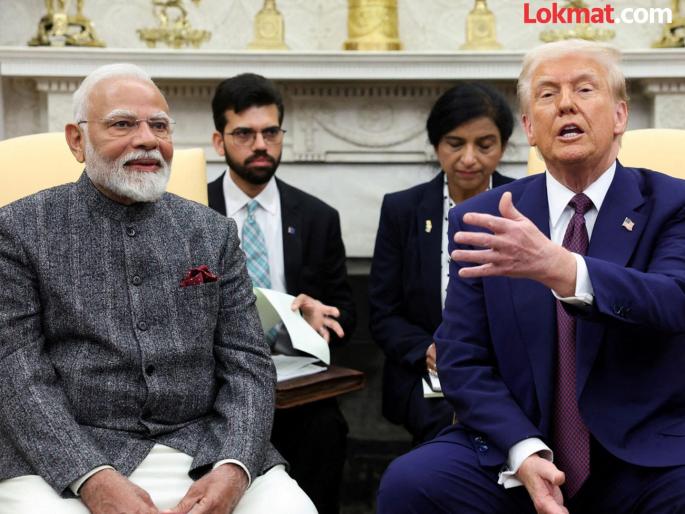 US President Donald Trump described Prime Minister Narendra Modi as a very intelligent person | "पंतप्रधान मोदी अतिशय हुशार व्यक्ती"; ट्रम्प यांनी प्रशंसा करत टॅरिफबाबत दिला मोठा इशारा US President Donald Trump described Prime Minister Narendra Modi as a very intelligent person | "पंतप्रधान मोदी अतिशय हुशार व्यक्ती"; ट्रम्प यांनी प्रशंसा करत टॅरिफबाबत दिला मोठा इशारा