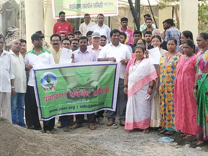 Vaside Committee's movement for the water of the claim | हक्काच्या पाण्यासाठी वसईत समितीचे आंदोलन Vaside Committee's movement for the water of the claim | हक्काच्या पाण्यासाठी वसईत समितीचे आंदोलन