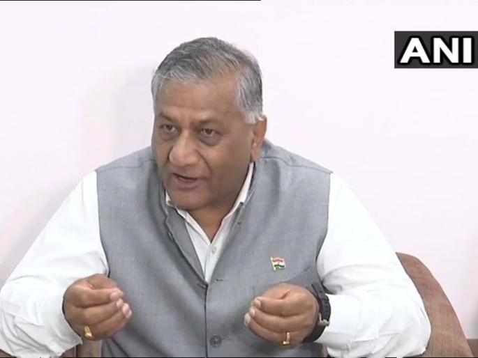 Helping the families of the dead is not the work of distributing biscuits - V. K. Lion | मृतांच्या कुटुंबीयांना मदत देणं म्हणजे बिस्किट वाटण्याचं काम नाही- व्ही. के. सिंह Helping the families of the dead is not the work of distributing biscuits - V. K. Lion | मृतांच्या कुटुंबीयांना मदत देणं म्हणजे बिस्किट वाटण्याचं काम नाही- व्ही. के. सिंह
