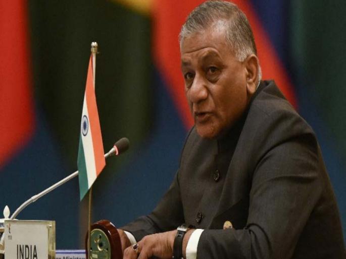 Take the leader of the opposition leaders next time for air strikes - V. K. Singh | पुढच्या एअर स्ट्राइकवेळी विरोधकांनाही विमानाला बांधून न्या - व्ही. के. सिंह Take the leader of the opposition leaders next time for air strikes - V. K. Singh | पुढच्या एअर स्ट्राइकवेळी विरोधकांनाही विमानाला बांधून न्या - व्ही. के. सिंह