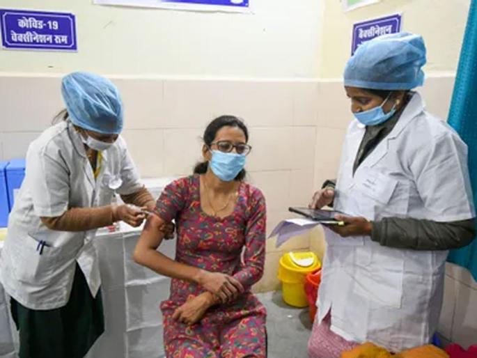 75 crore doses were given across the country One dose for 100 per cent of 18 year olds in six states pdc | देशभरात दिले गेले ७५ कोटी डोस; सहा राज्यांमध्ये १८ वर्षे वयावरील १०० टक्के व्यक्तींना एक डोस 75 crore doses were given across the country One dose for 100 per cent of 18 year olds in six states pdc | देशभरात दिले गेले ७५ कोटी डोस; सहा राज्यांमध्ये १८ वर्षे वयावरील १०० टक्के व्यक्तींना एक डोस