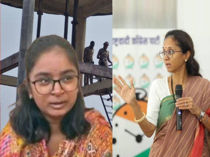 beed late sarpanch santosh deshmukh daughter vaibhavi deshmukh gets emotional in front of ncp sp mp supriya sule | “कुणी नीट जेवत नाही, बाबा गेल्यावर आई तर...”; सुप्रिया सुळेंसमोर वैभवी देशमुख भावुक beed late sarpanch santosh deshmukh daughter vaibhavi deshmukh gets emotional in front of ncp sp mp supriya sule | “कुणी नीट जेवत नाही, बाबा गेल्यावर आई तर...”; सुप्रिया सुळेंसमोर वैभवी देशमुख भावुक