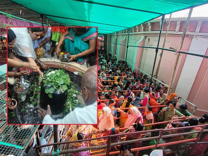 Shravan Somavar and Vinayaka Chaturthi coincide; Vaidyanath Temple decorated with flowers, devotional atmosphere | श्रावण सोमवार आणि विनायक चतुर्थीचा संयोग; वैद्यनाथ मंदिर सजवले फुलांनी, भक्तांची अलोट गर्दी Shravan Somavar and Vinayaka Chaturthi coincide; Vaidyanath Temple decorated with flowers, devotional atmosphere | श्रावण सोमवार आणि विनायक चतुर्थीचा संयोग; वैद्यनाथ मंदिर सजवले फुलांनी, भक्तांची अलोट गर्दी