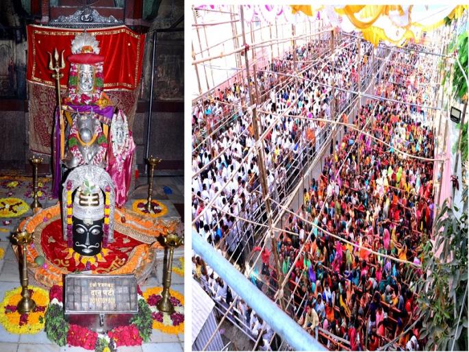 Crowds of devotees come to see Parali Vaidyanath | परळीत वैद्यनाथाच्या दर्शनासाठी भाविकांची अलोट गर्दी Crowds of devotees come to see Parali Vaidyanath | परळीत वैद्यनाथाच्या दर्शनासाठी भाविकांची अलोट गर्दी