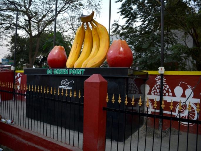 WASHAPUR WASHING WATER SURVIVED 'SELF Points' | वैजापुरात कचऱ्याच्या जागा बनल्या स्वच्छ-सुंदर 'सेल्फ़ी पॉइंट' 