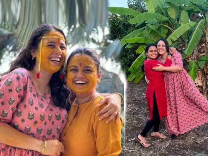 sa re ga ma pa little champs fame mugdha vaishampayan elder sister getting married | मुग्धा वैशंपायनच्या घरी लगीनघाई, मोठी बहीण मृदुलच्या हळदीचे फोटो केले शेअर sa re ga ma pa little champs fame mugdha vaishampayan elder sister getting married | मुग्धा वैशंपायनच्या घरी लगीनघाई, मोठी बहीण मृदुलच्या हळदीचे फोटो केले शेअर