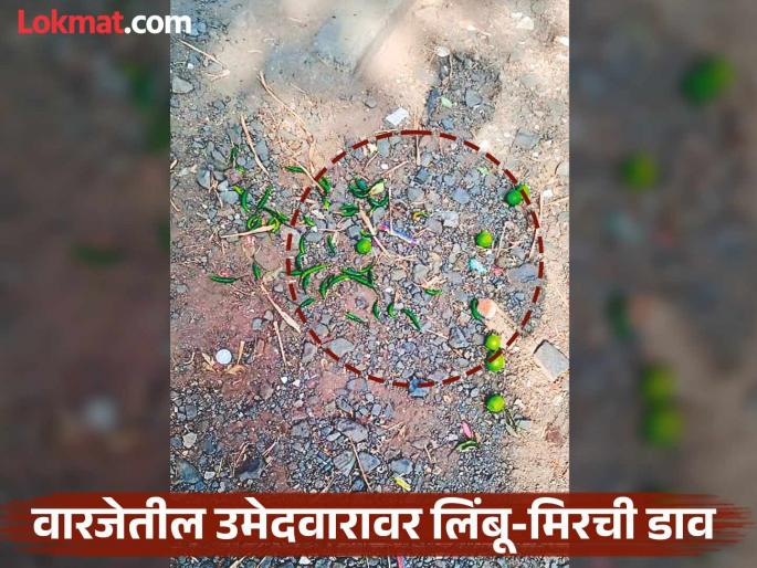 PMC Elections Lemon-chili plot against a candidate in Warje; Someone did a big act before filling his own form | PMC Election 2026: वारजेत उमेदवारावर लिंबू-मिरचीचा 'जादूटोणा'; स्वतःचा फॉर्म भरण्यापूर्वी कोणीतरी केले करणीचे थोतांड PMC Elections Lemon-chili plot against a candidate in Warje; Someone did a big act before filling his own form | PMC Election 2026: वारजेत उमेदवारावर लिंबू-मिरचीचा 'जादूटोणा'; स्वतःचा फॉर्म भरण्यापूर्वी कोणीतरी केले करणीचे थोतांड