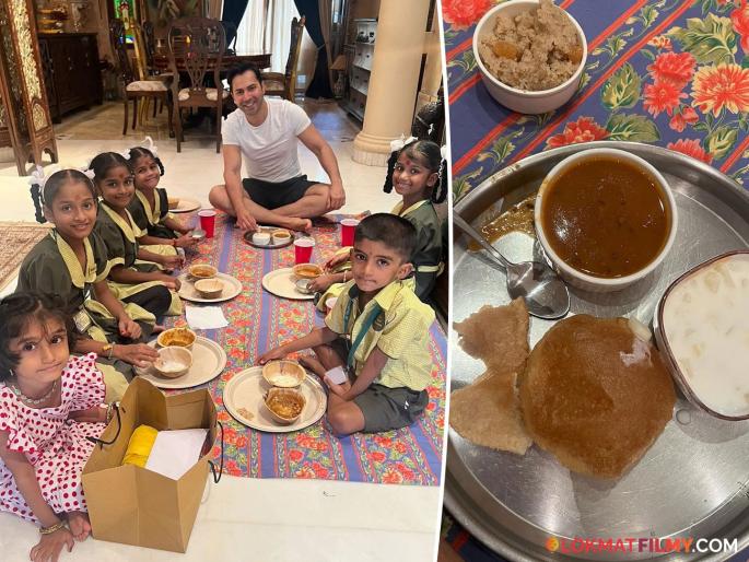 Varun Dhawan Host Kanya Bhojn On The Occasion Of Durga Ashtami Shares Photos | Navratri 2025 | वरुण धवनच्या घरी कुमारिका पूजन; फोटो शेअर करत म्हणाला....