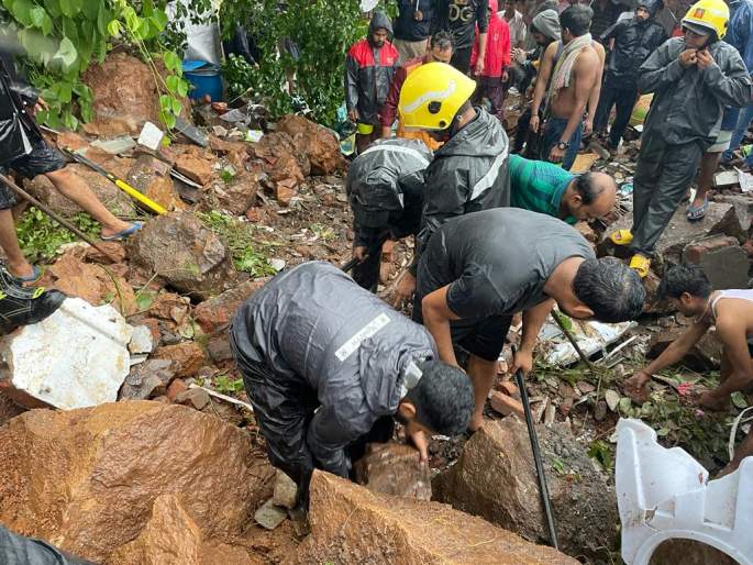 father daughter dies due vasai heavy rain government declares 6 lakhs help to family | वसईत दरड कोसळून बाप-लेकीचा मृत्यू, दोघांना वाचवण्यात यश father daughter dies due vasai heavy rain government declares 6 lakhs help to family | वसईत दरड कोसळून बाप-लेकीचा मृत्यू, दोघांना वाचवण्यात यश