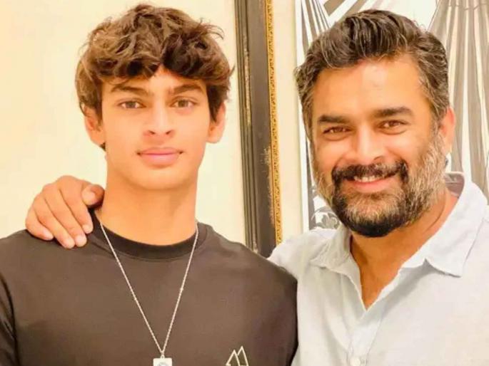 r madhavan says his son swimmer vedant wakes up at 4 in the morning and sleep 8 at night | "पहाटे ४ वाजता उठतो, रात्री ८ ला झोपतो", लेकाची शिस्त पाहून आर माधवनही होतो दंग; म्हणाला... r madhavan says his son swimmer vedant wakes up at 4 in the morning and sleep 8 at night | "पहाटे ४ वाजता उठतो, रात्री ८ ला झोपतो", लेकाची शिस्त पाहून आर माधवनही होतो दंग; म्हणाला...