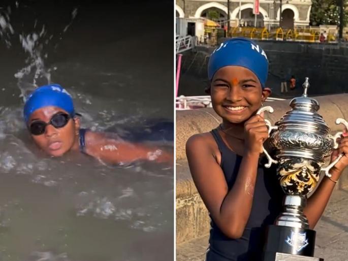 Vedashree Toraskar: The Little Legend Who Swam 17 Km Across The Sea at Age 11 | Vedashree Toraskar : जलपरी! समुद्रातील आव्हान पेललं, अटल सेतू ते गेटवेपर्यंत पोहून ११ व्या वर्षी रचला इतिहास