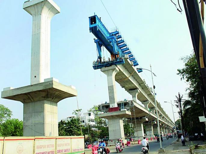 Viaduct work in the last phase of Wardha road in Nagpur |  नागपुरातील वर्धा मार्गावर व्हायाडक्टचे कार्य अंतिम टप्प्यात 