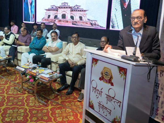 Govt's act of withdrawing awards is condemnable, this should be stopped says dr vs jog at 68th Vidarbha Sahitya Sammelan | पुरस्कार परत घेण्याचे पोरखेळ थांबवा - संमेलनाध्यक्ष डॉ. वि. स. जोग Govt's act of withdrawing awards is condemnable, this should be stopped says dr vs jog at 68th Vidarbha Sahitya Sammelan | पुरस्कार परत घेण्याचे पोरखेळ थांबवा - संमेलनाध्यक्ष डॉ. वि. स. जोग