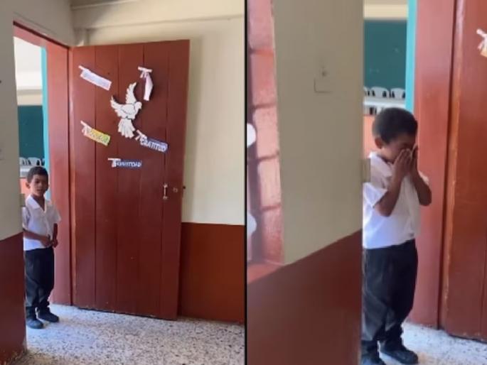 columbia classmates make 8 year old cry on birthday surprise is heartwarming | Video - हृदयस्पर्शी! 8 वर्षांच्या मुलाला शाळेत पोहोचताच मिळालं वाढदिवसाचं जबरदस्त सरप्राईज columbia classmates make 8 year old cry on birthday surprise is heartwarming | Video - हृदयस्पर्शी! 8 वर्षांच्या मुलाला शाळेत पोहोचताच मिळालं वाढदिवसाचं जबरदस्त सरप्राईज