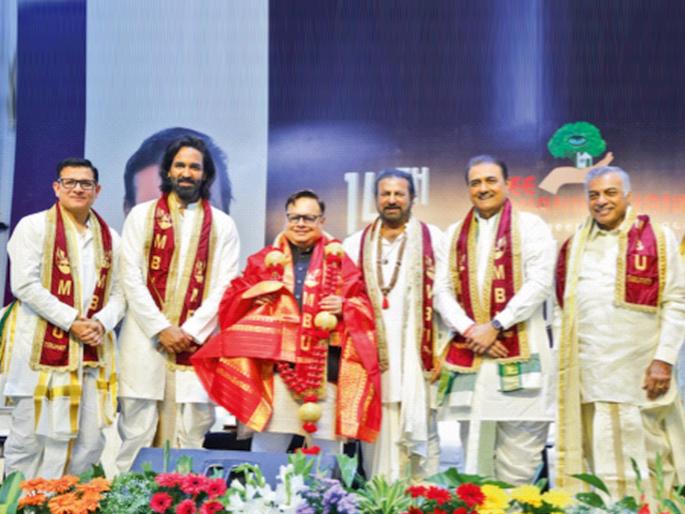 Dr. Vijay Darda awarded D. Litt. degree from Mohan Babu University | डॉ. विजय दर्डा यांना मोहन बाबू विद्यापीठाकडून डी. लिट. पदवी प्रदान