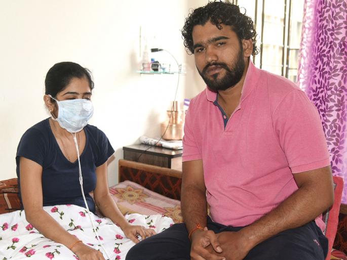 Husband's companion in future wife's illness | भावी पत्नीच्या आजारपणात पतीची साथ; मदतीसाठी सामाजिक संस्थांना आवाहन Husband's companion in future wife's illness | भावी पत्नीच्या आजारपणात पतीची साथ; मदतीसाठी सामाजिक संस्थांना आवाहन