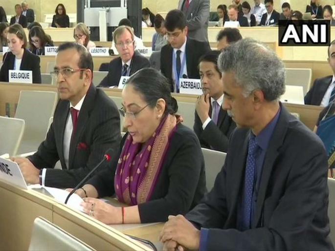 Secretary MEA, Vijay Thakur Singh makes a statement on Jammu & Kashmir at the UNHRC | काश्मीर हा आमचा अंतर्गत प्रश्न, भारताने पाकिस्तानला पुन्हा एकदा ठणकावले Secretary MEA, Vijay Thakur Singh makes a statement on Jammu & Kashmir at the UNHRC | काश्मीर हा आमचा अंतर्गत प्रश्न, भारताने पाकिस्तानला पुन्हा एकदा ठणकावले