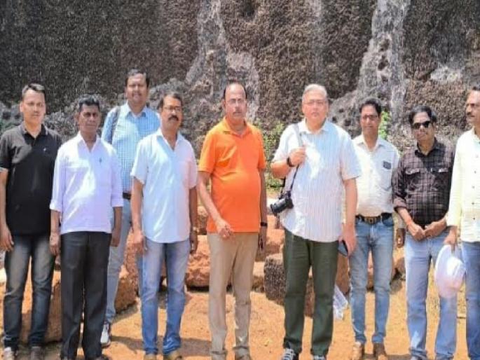 Inspection of Vijaydurg Fort by Central Archaeological Department | विजयदुर्गच्या डागडुजीसाठी प्रेरणोत्सव समितीने सहकार्य करावे - जान्हवीज शर्मा 