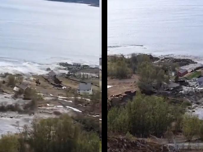 Viral Video: Shocking! waves of the sea came and took away the entire village, watch the video | धक्कादायक! समुद्राच्या लाटा आल्या अन् अख्ख गाव घेऊन गेल्या, पाहा व्हिडिओ... Viral Video: Shocking! waves of the sea came and took away the entire village, watch the video | धक्कादायक! समुद्राच्या लाटा आल्या अन् अख्ख गाव घेऊन गेल्या, पाहा व्हिडिओ...