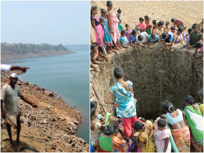 village in kasara having water sources but did not get water especial story | डोळ्यासमोर पाणी तरी घागर उताणी; पाण्यासाठी कळभोडे, कोठारे ग्रामस्थांची दमछाक village in kasara having water sources but did not get water especial story | डोळ्यासमोर पाणी तरी घागर उताणी; पाण्यासाठी कळभोडे, कोठारे ग्रामस्थांची दमछाक