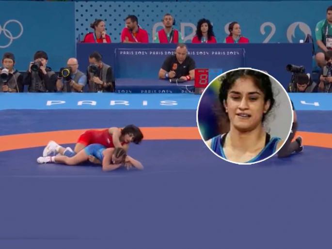 Vinesh Phogat into the semifinal as she beats Ukraine Oksana Livach India at Paris Olympics 2024 wrestling | अफलातून! विनेश फोगाटची सेमीफायनलमध्ये धडक, भारताच्या पदकाच्या आशा वाढल्या!! Vinesh Phogat into the semifinal as she beats Ukraine Oksana Livach India at Paris Olympics 2024 wrestling | अफलातून! विनेश फोगाटची सेमीफायनलमध्ये धडक, भारताच्या पदकाच्या आशा वाढल्या!!