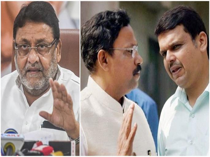 devendra fadnavis importance bjp has diminished vinod tawade nawab malik | भाजपात देवेंद्र फडणवीसांचं महत्त्व कमी झालंय, ज्यांना तिकीट नाकारलं ते सरचिटणीस झाले- नवाब मलिक devendra fadnavis importance bjp has diminished vinod tawade nawab malik | भाजपात देवेंद्र फडणवीसांचं महत्त्व कमी झालंय, ज्यांना तिकीट नाकारलं ते सरचिटणीस झाले- नवाब मलिक