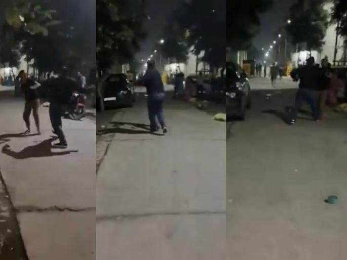 Uttar Pradesh Man Slaps Woman For Feeding Stray Dogs In Ghaziabad, Video Goes Viral | Viral Video: भटक्या कुत्र्यांना खायला दिलं म्हणून महिलेला भररस्त्यात मारहाण; एका व्यक्तीला अटक