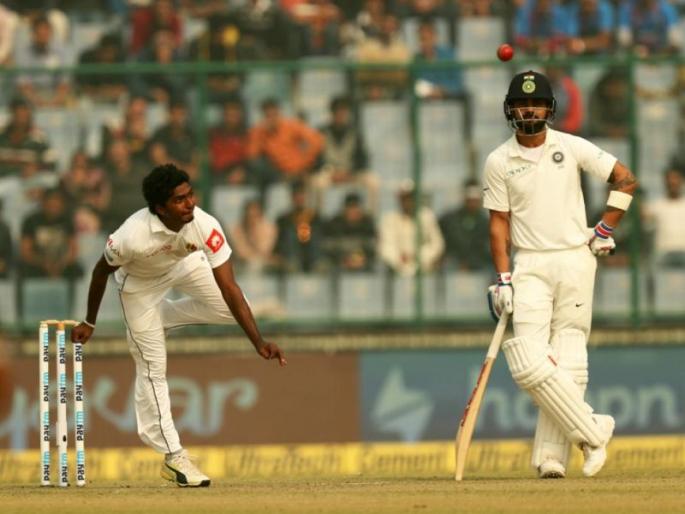 The day's game ended, Sri Lanka trailed by 405 runs | भारतानं उभारला डोंगर, श्रीलंका अजून 405 धावांनी पिछाडीवर