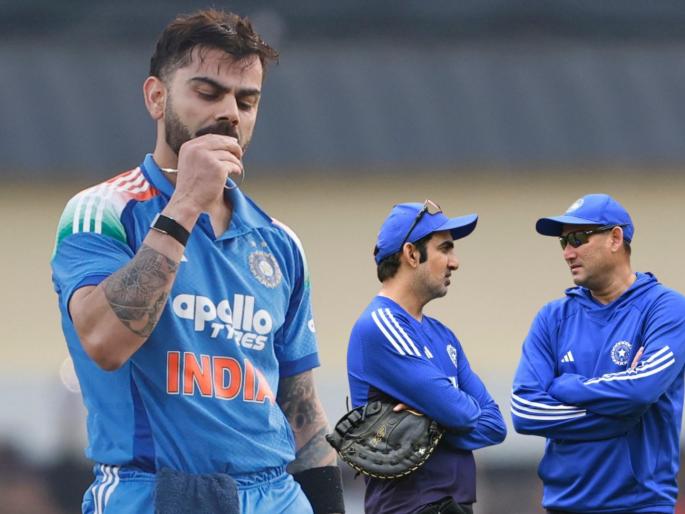 BCCI Forced But Virat Kohli Refuses To Play Vijay Hazare Trophy Ajit Agarkar Gautam Gambhir Plan May Be Fail | रोहित तयार, पण किंग कोहलीच्या मनात वाजतंय "आम्ही नाही जा.." गाणं; गंभीर-आगरकरचा 'तो' डाव फसणार?