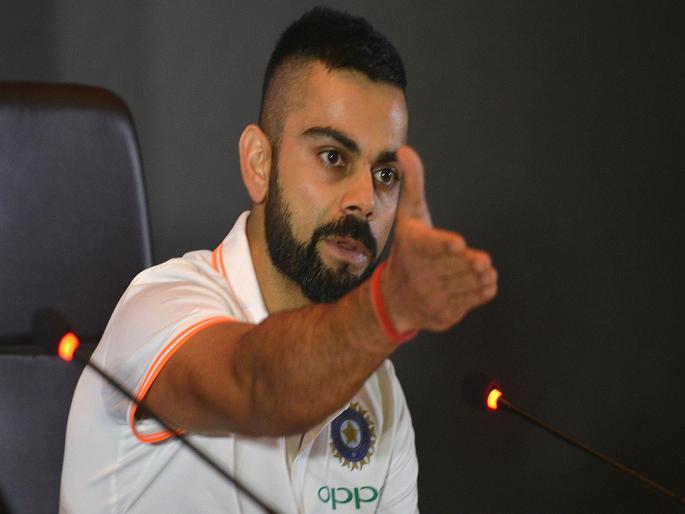 India vs New Zealand : 'Jab India mein yeh log aayengey, tab dikha doonga,' virat Kohli's pep talk with teammates sparks uproar svg | India vs New Zealand : 'जब इंडिया मे ये लोग आयेंगे, तब...' विराट कोहलीच्या धक्कादायक विधानानं खळबळ