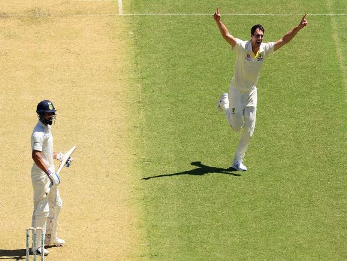 India vs Australia 1st Test : Usman Khawaja classic catch to dismiss Virat Kohli | IND vs AUS 1st Test : उस्मान ख्वाजाचा सुपर डुपर कॅच; विराट कोहली स्तब्ध