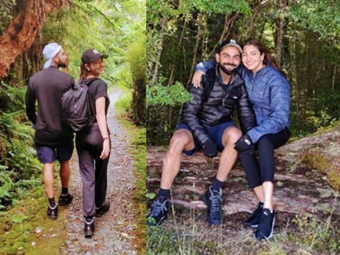 Virat kohli and Anushka sharma in theforest of New Zealand ... | विराट आणि अनुष्का न्यूझीलंडच्या जंगलात...