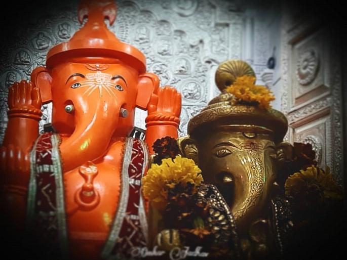Arrival of Bappa Morya; Installation by the District Superintendent of Police in the huge Ganesh temple of the town | बाप्पा मोरयाचे उत्साहात आगमन; नगरच्या विशाल गणेश मंदिरात जिल्हा पोलीस अधीक्षकांच्या हस्ते प्रतिष्ठापना Arrival of Bappa Morya; Installation by the District Superintendent of Police in the huge Ganesh temple of the town | बाप्पा मोरयाचे उत्साहात आगमन; नगरच्या विशाल गणेश मंदिरात जिल्हा पोलीस अधीक्षकांच्या हस्ते प्रतिष्ठापना