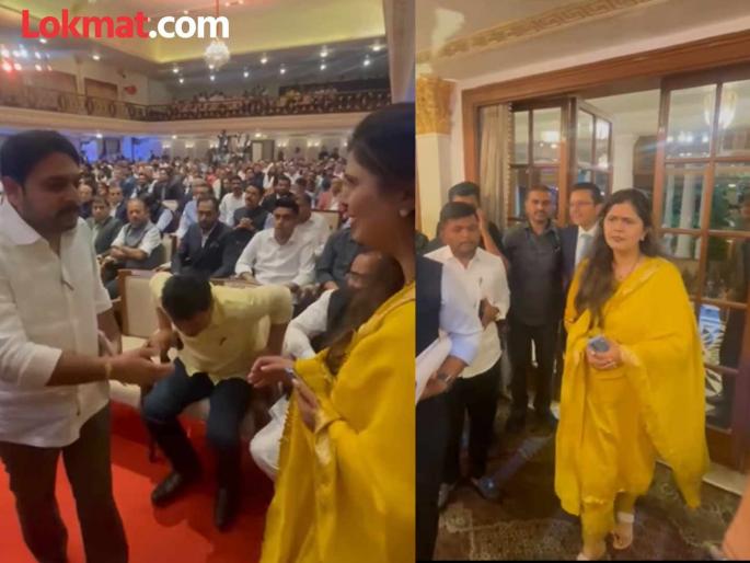Video Vishwajit Kadam gave his own chair to Pankaja Munde | VIDEO: " तेवढे संस्कार आहेत आमच्यावर"; विश्वजित कदमांनी पंकजा मुंडेंना दिली स्वतःची खुर्ची Video Vishwajit Kadam gave his own chair to Pankaja Munde | VIDEO: " तेवढे संस्कार आहेत आमच्यावर"; विश्वजित कदमांनी पंकजा मुंडेंना दिली स्वतःची खुर्ची