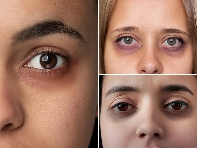 different types of dark circles under eyes how to identify types of dark circles vitamin deficiency causing dark circles what causes dark circles under eyes | डार्क सर्कल्सचा रंग सांगतो शरीरातील पोषक तत्वांची कमतरता! दुर्लक्ष करणे पडते महागात...