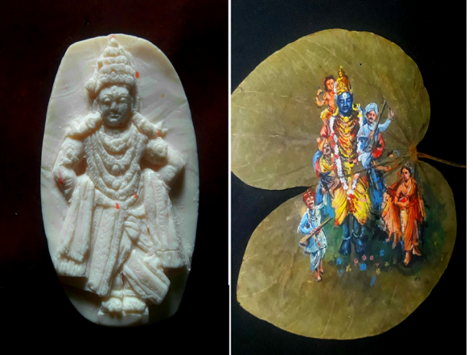 See how on the chalk, the works of Vitthal Rukmini | खडूवर पहा कशी साकारली विठ्ठल रुक्मिणीची कलाकृती See how on the chalk, the works of Vitthal Rukmini | खडूवर पहा कशी साकारली विठ्ठल रुक्मिणीची कलाकृती