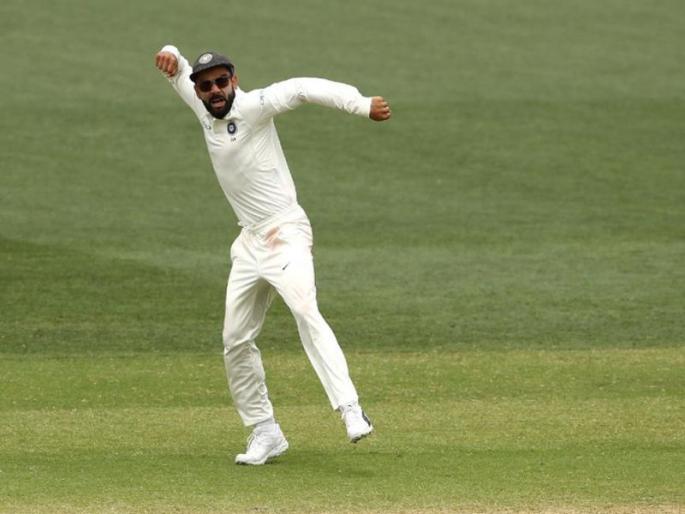 IND vs AUS: Virat Kohli has done a special celebration, watch this video | OMG : विराट कोहलीने विजयाचे कसे केले खास सेलिब्रेशन, पाहा हा व्हिडीओ