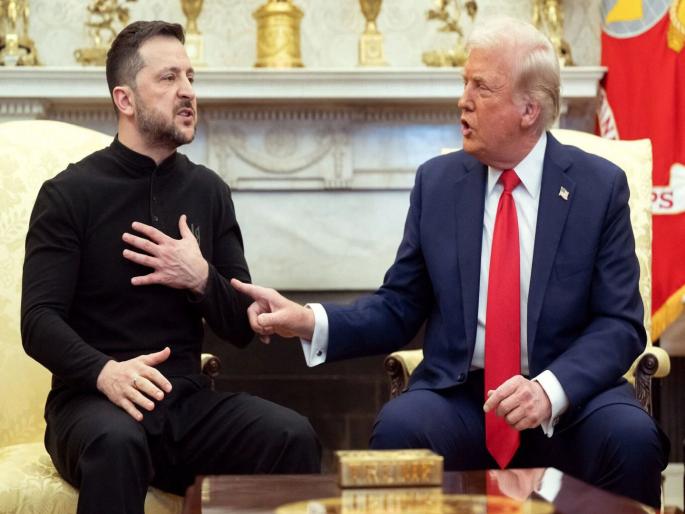 Ukrainian President Volodymyr Zelensky and US President Donald Trump have a verbal spat over the Russia-Ukraine ceasefire | प्रेस कॉन्फरन्समध्ये एका प्रश्नानं सगळं बिघडलं; On Camera ट्रम्प-झेलेन्स्की का भांडले? Ukrainian President Volodymyr Zelensky and US President Donald Trump have a verbal spat over the Russia-Ukraine ceasefire | प्रेस कॉन्फरन्समध्ये एका प्रश्नानं सगळं बिघडलं; On Camera ट्रम्प-झेलेन्स्की का भांडले?