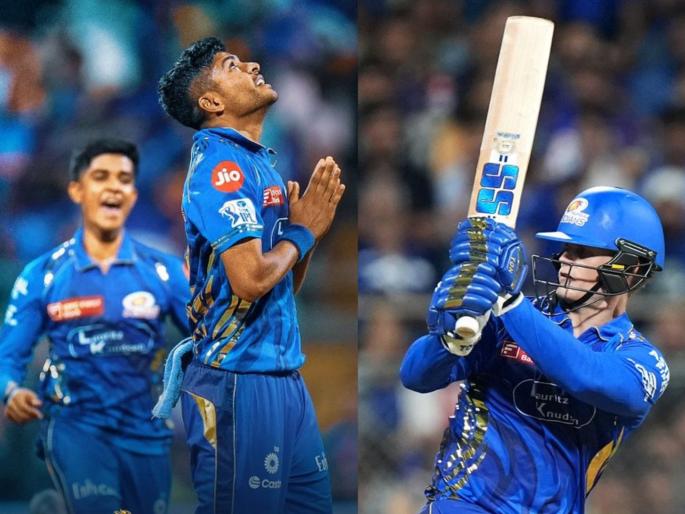 IPL 2025 MI vs KKR Ashwani Kumar Excels On Debut As MI Beat KKR To Register 1st Win Of IPL 2025 | MI जिंकली रे... तेही दाबात! अश्वनी चमकला; रिकल्टनची फिफ्टी अन् सूर्यानं सिक्सर मारत संपवली मॅच